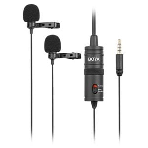BOYA Dual Omni-directional Lavalier Mic