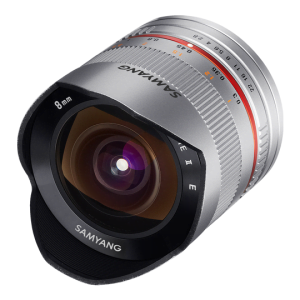 Samyang 8mm f/2.8 Fisheye II Lens for Fujifilm X Mount - Silver