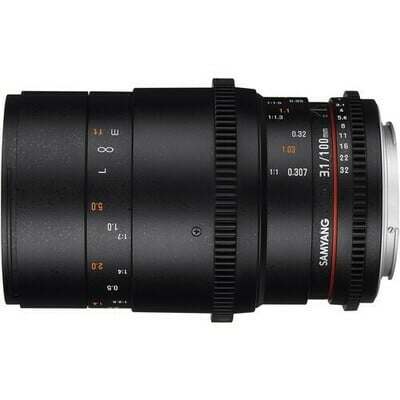 Samyang 100mm T3.1 VDSLRII Cine Lens for Canon EF Mount with Macro - Image 5